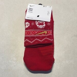 Nike Elite Red Holliday Athletic Socks